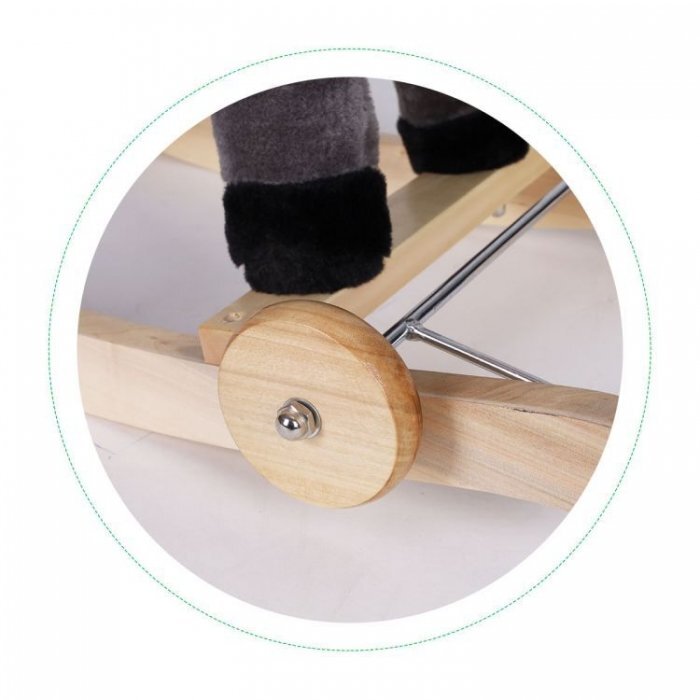 Ecotoys Calut balansoar cu roti si sunete XL-106W gri