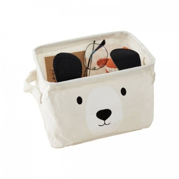 Ecotoys Cos pentru depozitarea jucariilor Bej