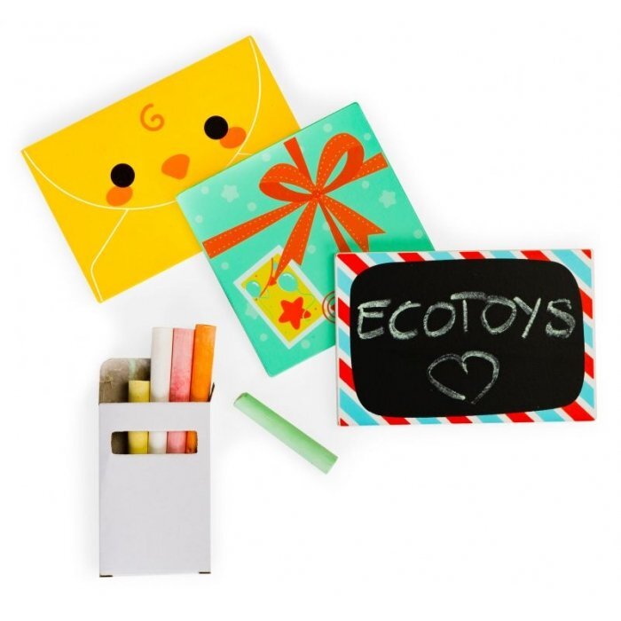 Ecotoys Cutie pentru scrisori din lemn pentru copii 2623