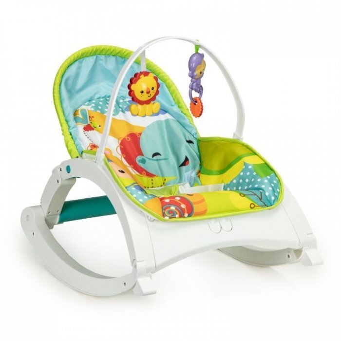 Ecotoys Fotoliu Balansoar 3 In 1 Cu Vibratii 88954 Jungla