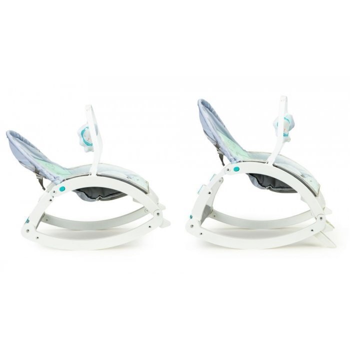 Ecotoys Fotoliu balansoar 3 in 1 cu vibratii si tava 27231 elefant