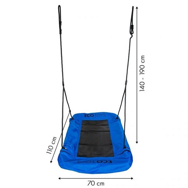 Ecotoys Leagan dreptunghiular BOC11070 albastru 110 cm