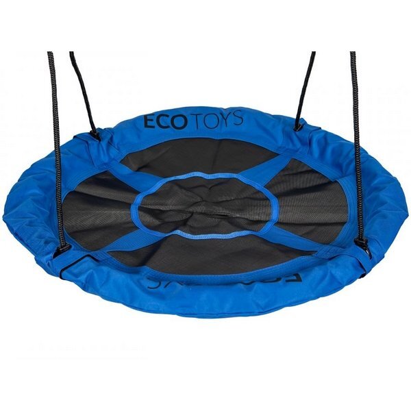 Ecotoys Leagan pentru copii BOC100 cuib de barza cadru din otel galvanizat albastru