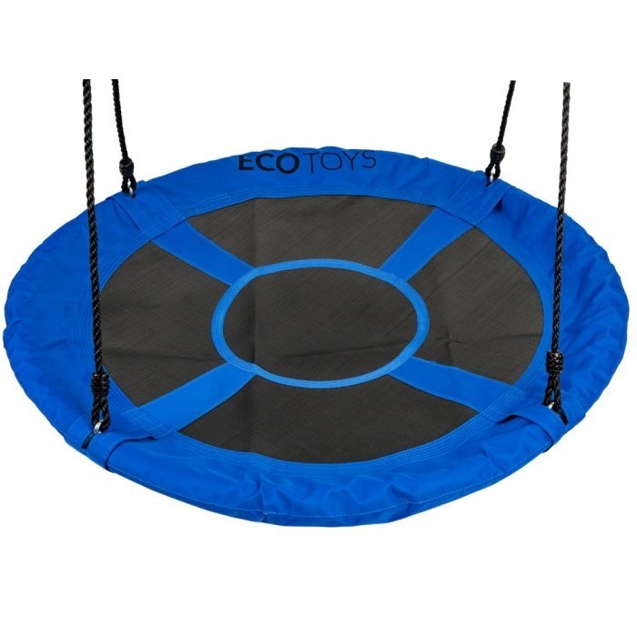 Ecotoys Leagan pentru copii rotund tip cuib de barza suspendat 100 cm MIR6001 albastru