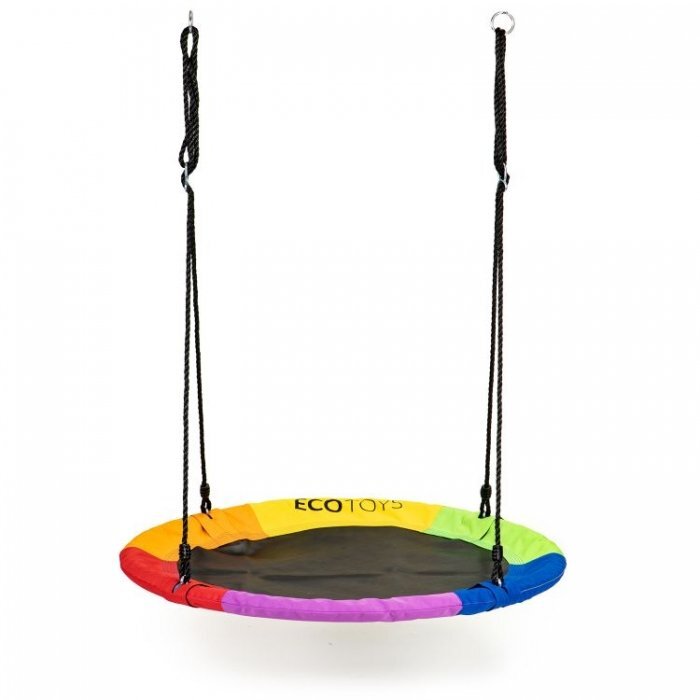 Ecotoys Leagan pentru copii rotund tip cuib de barza suspendat 100 cm MIR6001 multicolor