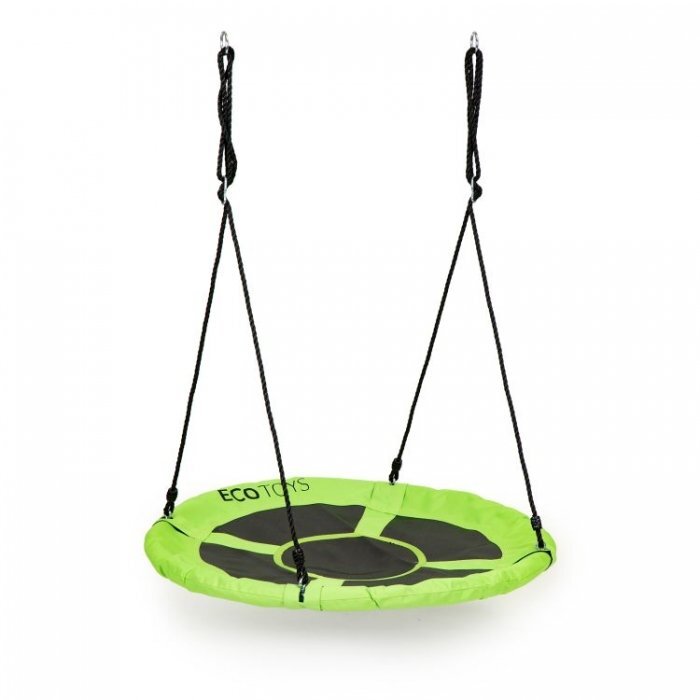Ecotoys Leagan pentru copii rotund tip cuib de barza suspendat 100 cm MIR6001 verde