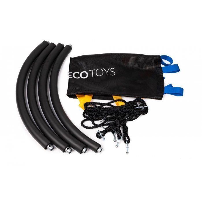 Ecotoys Leagan pentru copii rotund tip cuib de barza suspendat 100 cm MIR6300-1 negru