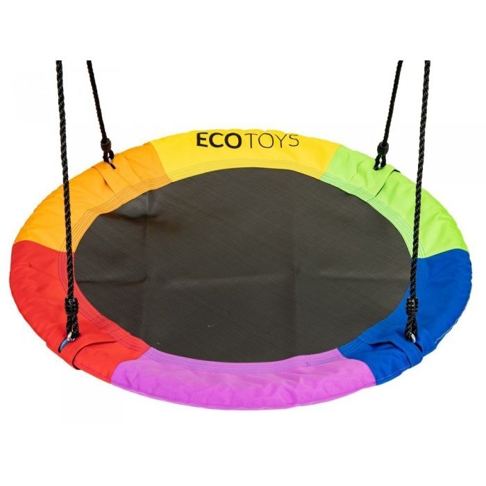 Ecotoys Leagan pentru copii rotund tip cuib de barza suspendat 110 cm MIR6001 multicolor