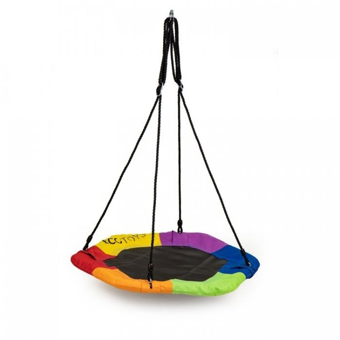 Ecotoys Leagan pentru copii rotund tip cuib de barza suspendat MIR6023 multicolor