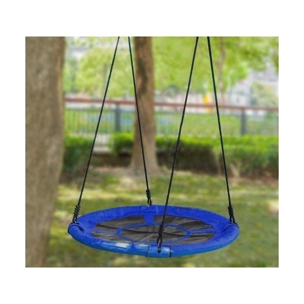 Ecotoys Leagan rotund tip cuib albastru