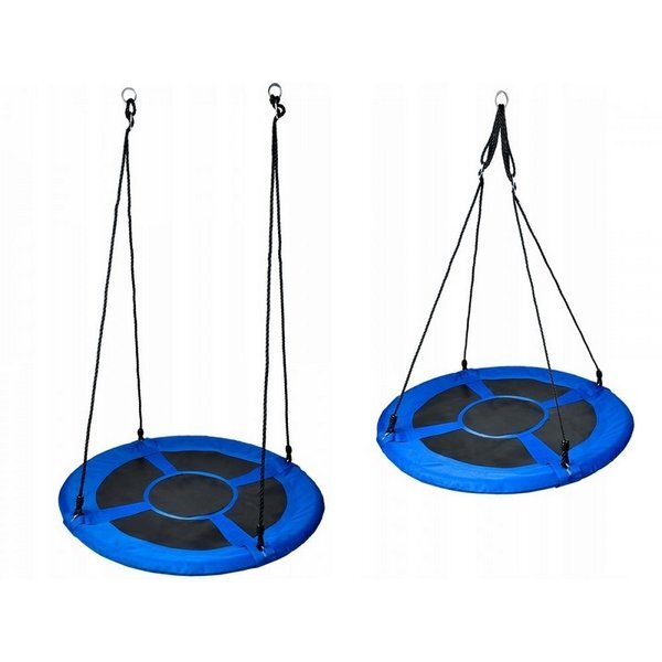 Ecotoys Leagan rotund tip cuib albastru