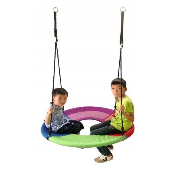 Ecotoys Leagan rotund tip cuib cu spatiu pentru picioare multicolor