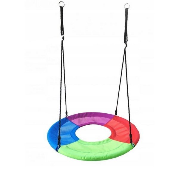 Ecotoys Leagan rotund tip cuib cu spatiu pentru picioare multicolor