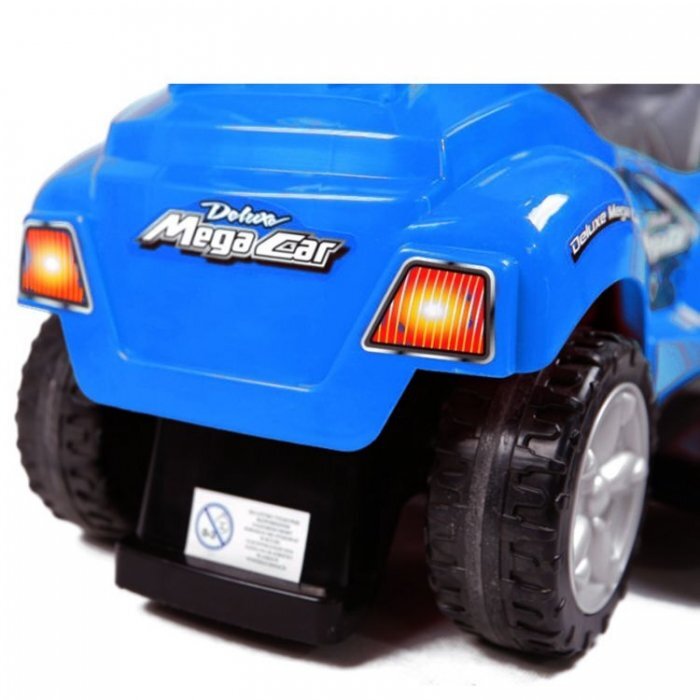 Ecotoys Masinuta copii de impins Mini Cooper 321 albastru cu maner de impins detasabil suport pentru picioare bara de protectie panou muzical recomandata copiilor cu varsta cuprinsa intre 1 si 3 ani