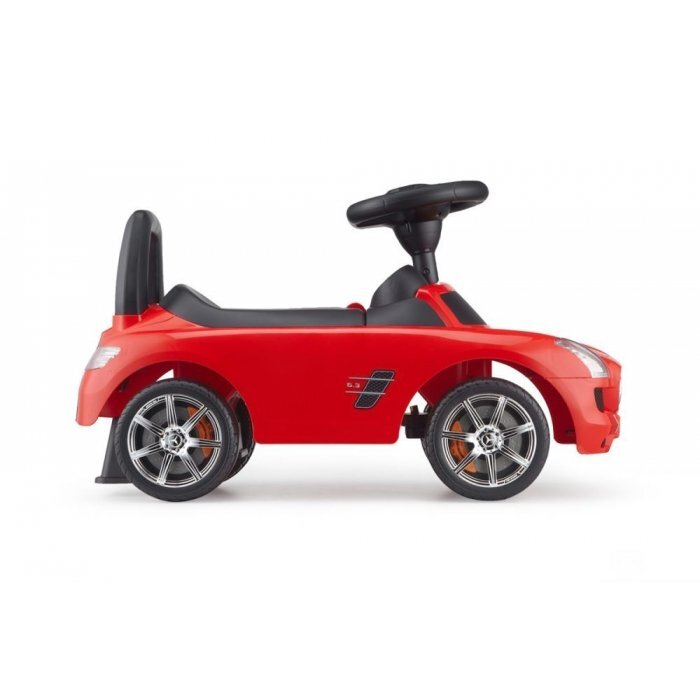 Ecotoys Masinuta pentru copii fara pedale Mercedes Benz SLS AMG Rosu de la 3 ani panou multimedia dotat cu melodii si claxon spatiu de depozitare protectie impotriva rasturnarii greutate maxima admisa 23 kg