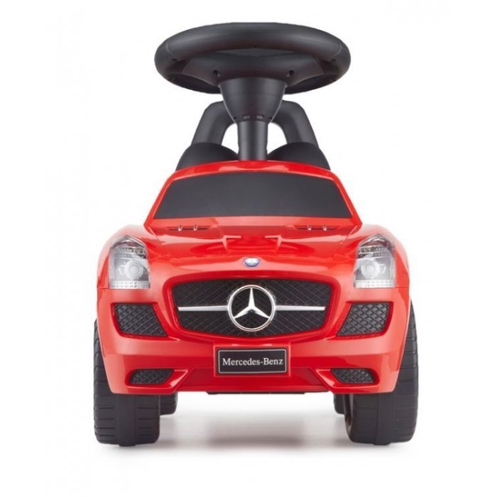 Ecotoys Masinuta pentru copii fara pedale Mercedes Benz SLS AMG Rosu de la 3 ani panou multimedia dotat cu melodii si claxon spatiu de depozitare protectie impotriva rasturnarii greutate maxima admisa 23 kg