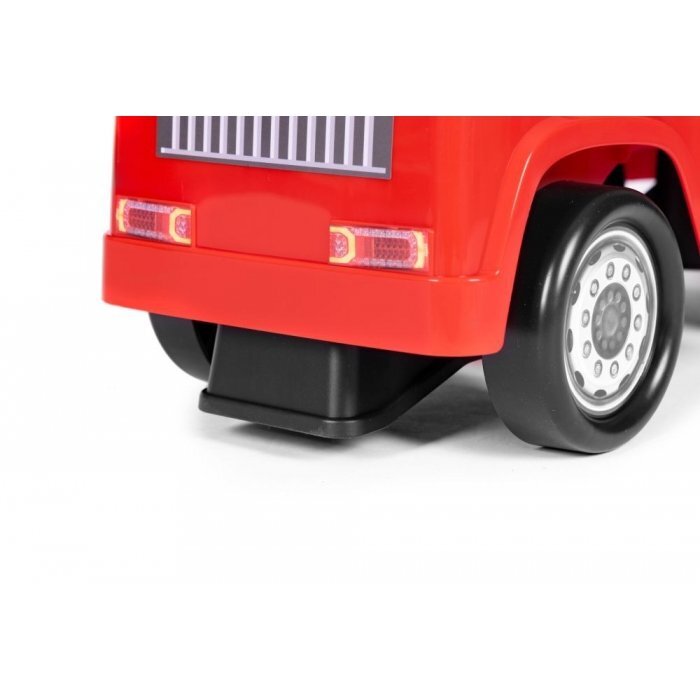 Ecotoys Masinuta pentru copii fara pedale Mercedes Pompieri rosu de la 2 ani spatar cu posibilitatea de impingere compartiment de depozitare sub scaun greutate maxima admisa 23 kg