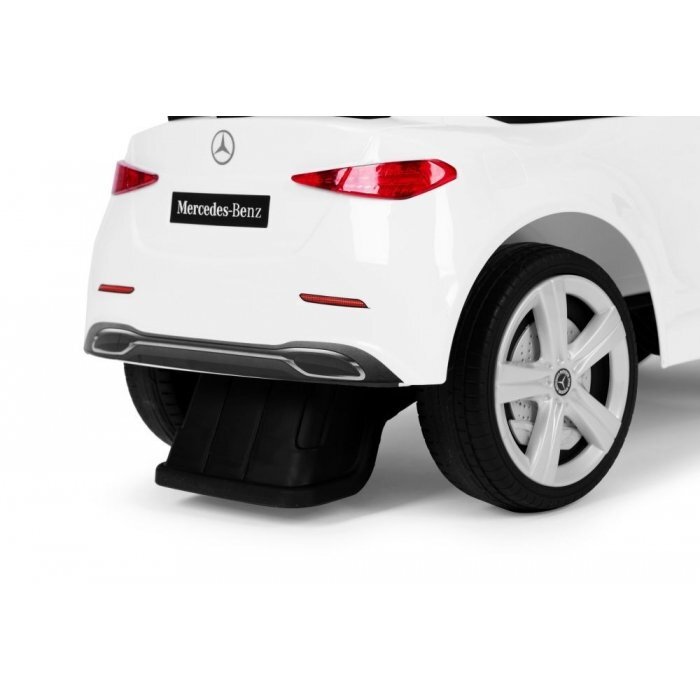 Ecotoys Masinuta pentru copii Mercedes C Class Alb fara pedale volan interactiv cu sunete varsta 1-3 ani
