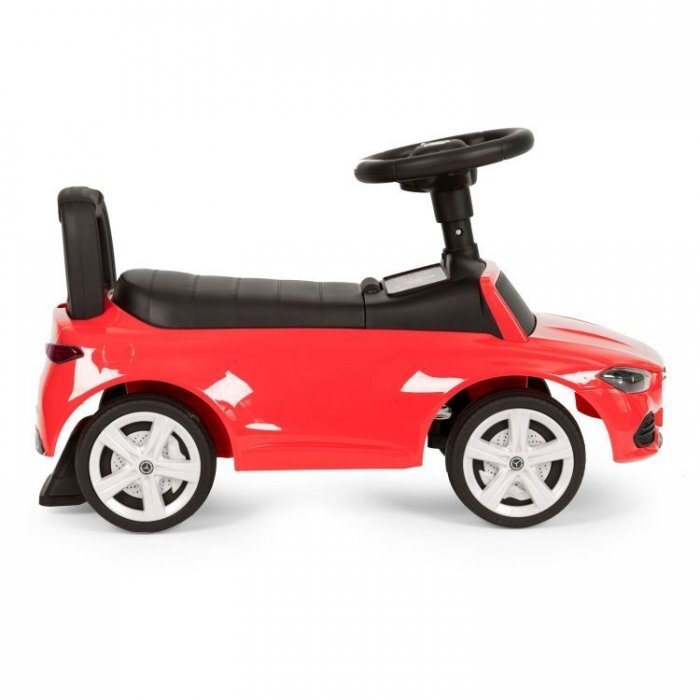 Ecotoys Masinuta pentru copii Mercedes C Class Rosu fara pedale volan interactiv cu sunete varsta 1-3 ani