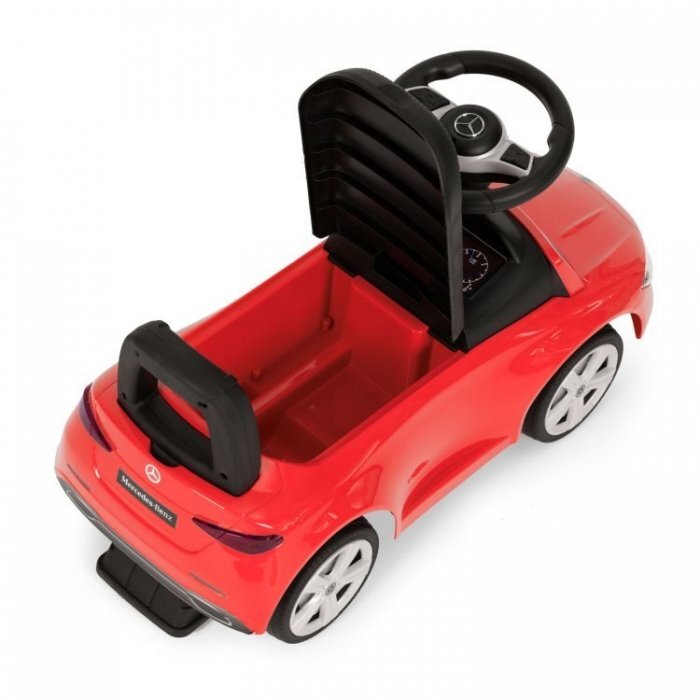 Ecotoys Masinuta pentru copii Mercedes C Class Rosu fara pedale volan interactiv cu sunete varsta 1-3 ani
