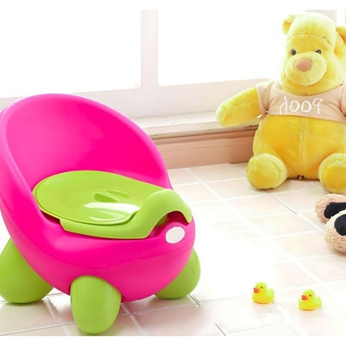 Ecotoys Olita pentru copii insertie detasabila picioare antiderapante PP112 Roz-Verde