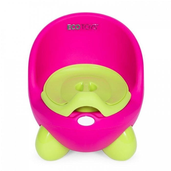 Ecotoys Olita pentru copii insertie detasabila picioare antiderapante PP112 Roz-Verde