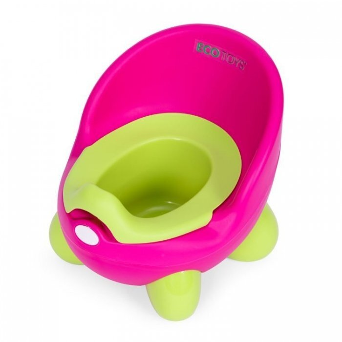 Ecotoys Olita pentru copii insertie detasabila picioare antiderapante PP112 Roz-Verde