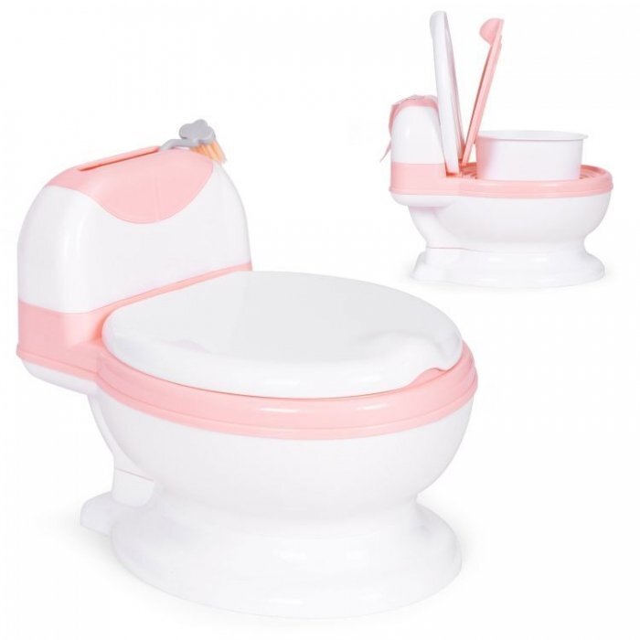 Ecotoys Olita pentru copii Roz cu insertie detasabila si perie inclusa