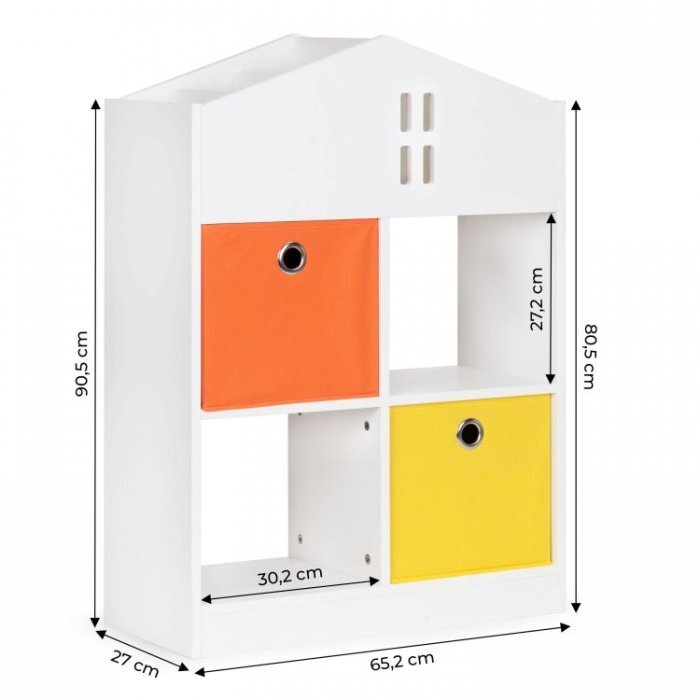 Ecotoys Organizator pentru jucariile copiilor in forma de casuta ZKB-03A