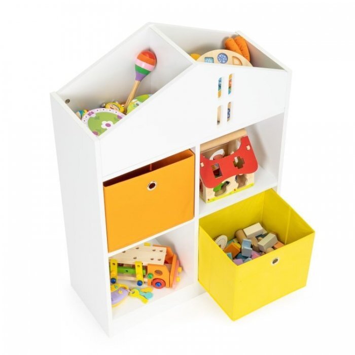 Ecotoys Organizator pentru jucariile copiilor in forma de casuta ZKB-3