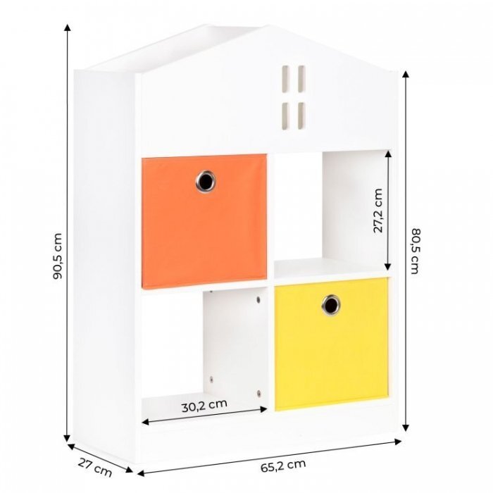 Ecotoys Organizator pentru jucariile copiilor in forma de casuta ZKB-3