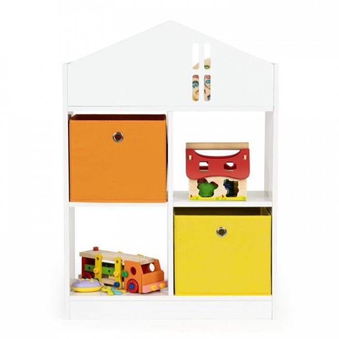 Ecotoys Organizator pentru jucariile copiilor in forma de casuta ZKB-3