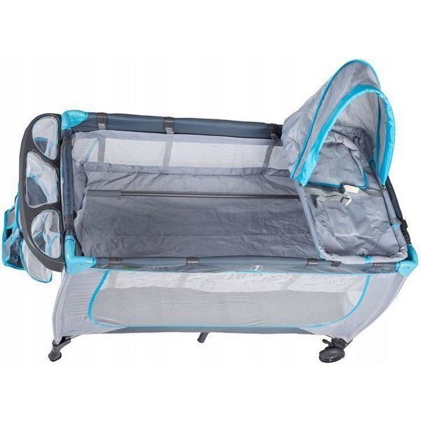 Ecotoys Patut pliabil accesorizat gri