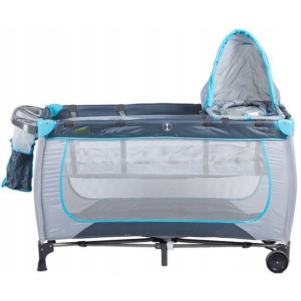 Ecotoys Patut pliabil accesorizat gri