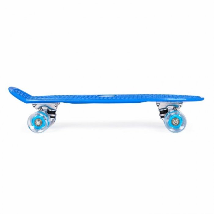 Ecotoys Penny board pentru copii cu lumini led albastru