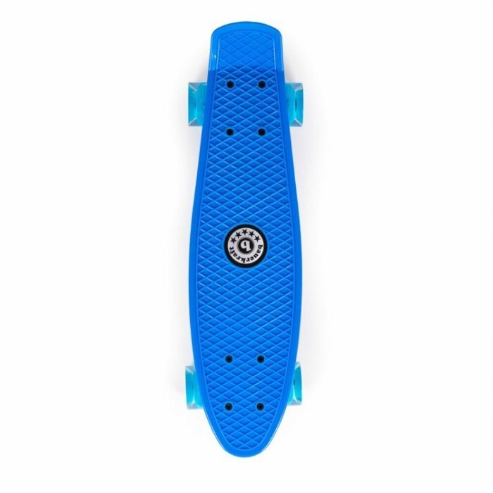 Ecotoys Penny board pentru copii cu lumini led albastru