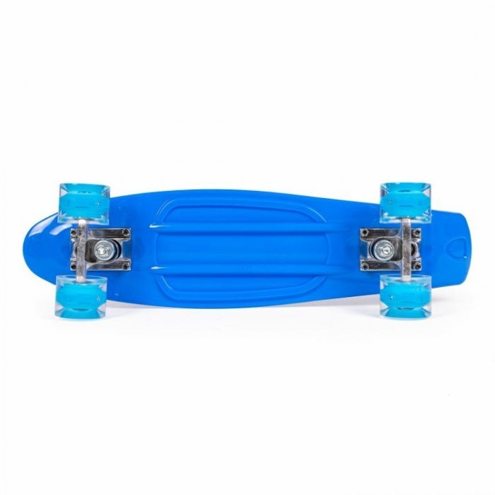 Ecotoys Penny board pentru copii cu lumini led albastru