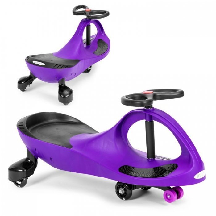 Ecotoys PlasmaCar gravitationala YM-SW-1 Mov tip barca cu roti led din cauciuc moale suporturi antiderapante pentru picioare sarcina maxima 120 kg