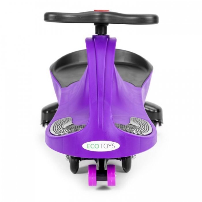 Ecotoys PlasmaCar gravitationala YM-SW-1 Mov tip barca cu roti led din cauciuc moale suporturi antiderapante pentru picioare sarcina maxima 120 kg
