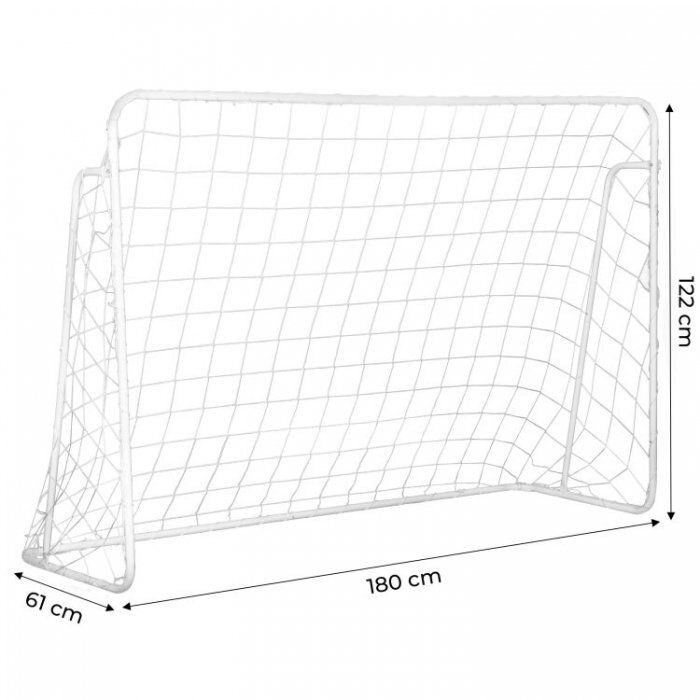 Ecotoys Poarta de fotbal 180 x 122 cm cu covoras de antrenament