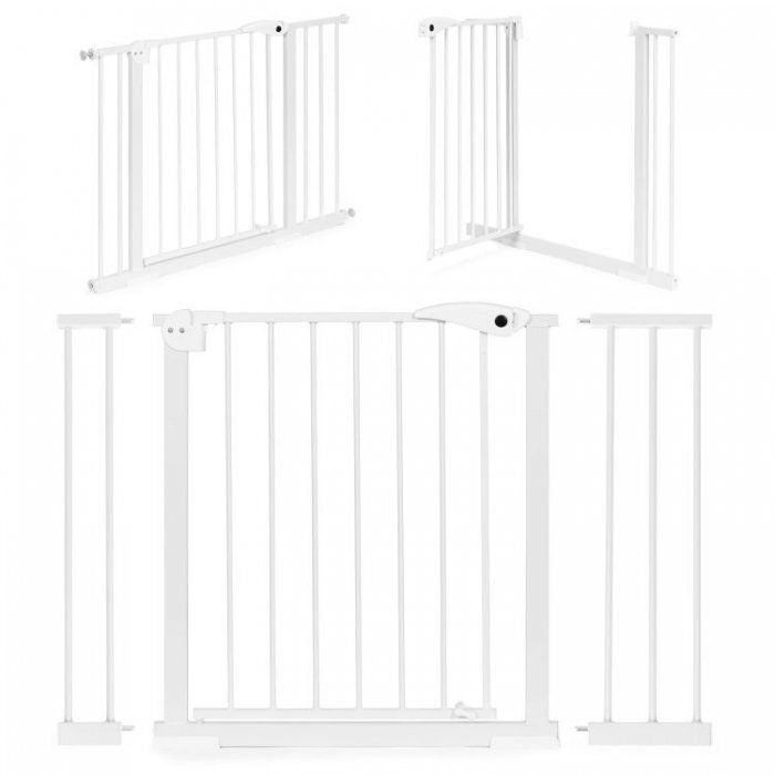 Ecotoys Poarta de siguranta 74-105 cm Alb