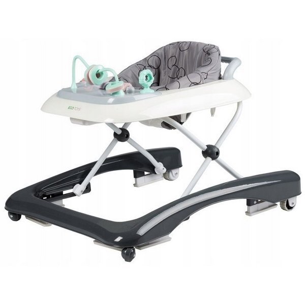 Ecotoys Premergator educational Gri cu Alb