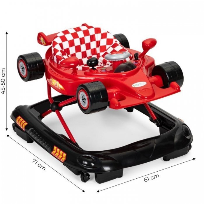 Ecotoys Premergator Formula 1 cu panou multimedia J-A301E0 Rosu