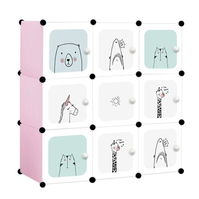 Ecotoys Raft modular cu 9 compartimente pentru camera copilului