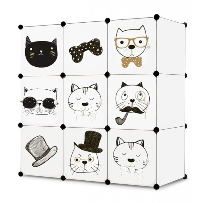 Ecotoys Raft modular cu 9 compartimente pentru camera copilului
