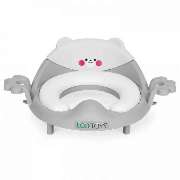 Ecotoys Reductor toaleta cu manere pentru copii PP104 Gri
