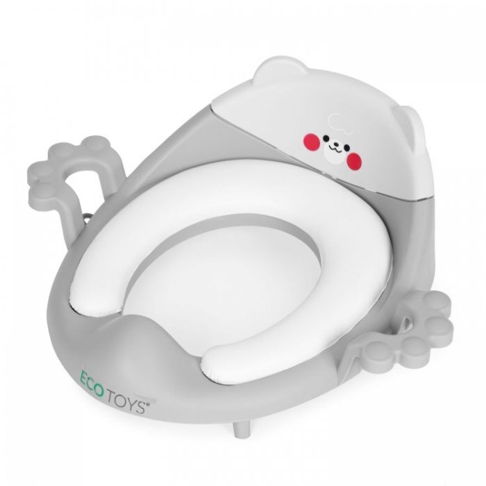 Ecotoys Reductor toaleta cu manere pentru copii PP104 Gri