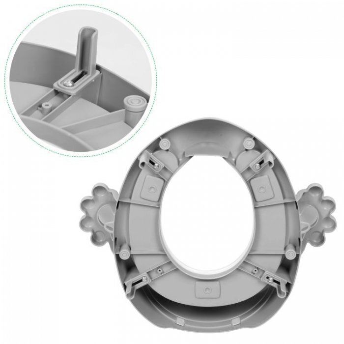 Ecotoys Reductor toaleta cu manere pentru copii PP104 Gri