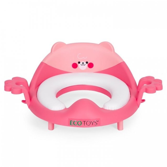 Ecotoys Reductor toaleta cu manere pentru copii PP104 Roz