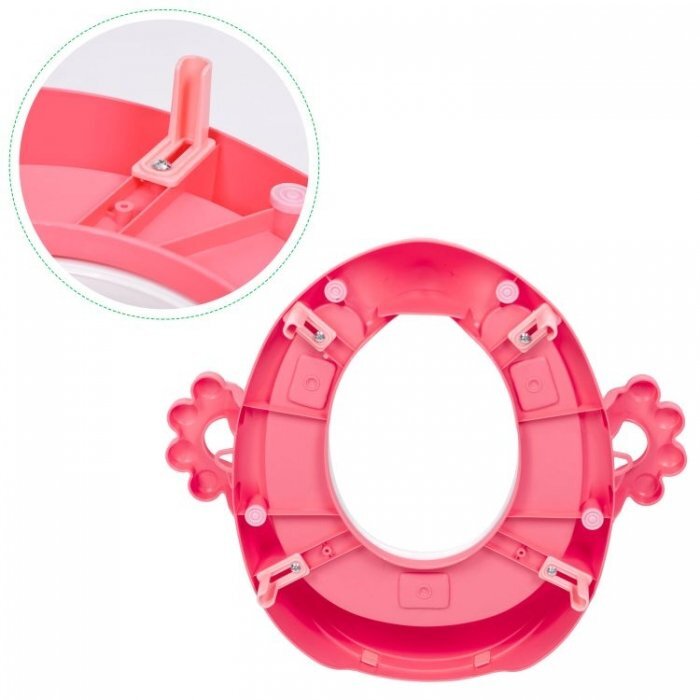 Ecotoys Reductor toaleta cu manere pentru copii PP104 Roz